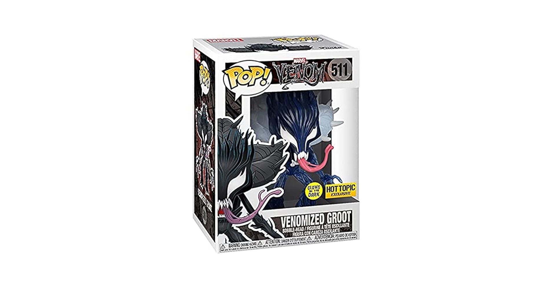 Amazon.com: POP Funko Marvel Venom Venomized Groot Glow in